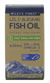 WILEY'S FINEST Wild Alaskan Fish Oil - Easy to Swallow Minis 60 sgels