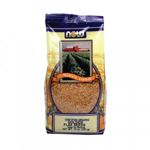 NOW Golden Flax Seeds - Organic 1 lbs