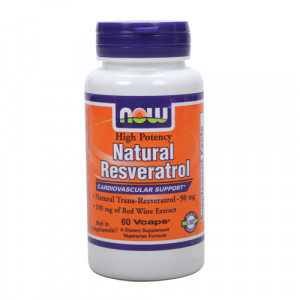 Now Natural Resveratrol 60 vcaps