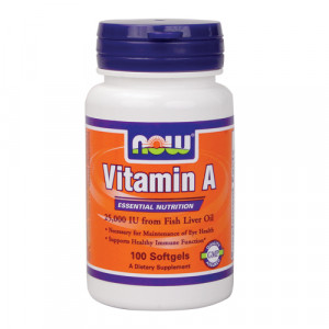 NOW Vitamin A (25,000IU) 100 sgels