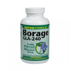 Jarrow Borage GLA-240 - Cold Pressed Hexane Free - 120 softgels