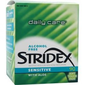 Blistex Stridex Daily Care Sensitive with Aloe 90 pads