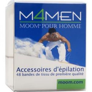 Moom Moom For Men - Hair Removal Premium Fabric Strips 48 strip
