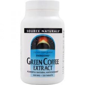 Source Naturals Green Coffee Extract (500mg) - Energizing 120 tabs