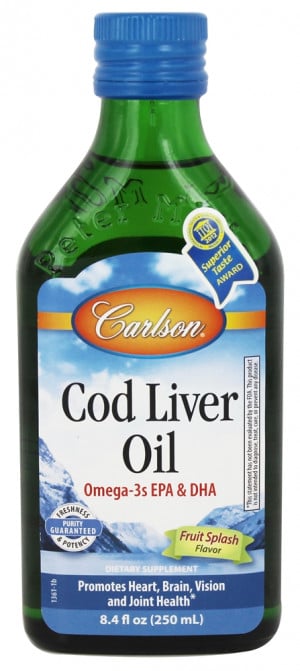 Norwegian Cod Liver Oil Liquid Bubble Gum 8.4 fl.oz