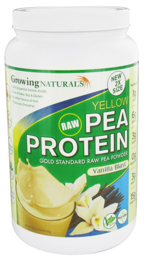 Raw Yellow Pea Protein Vanilla Blast 950 grams
