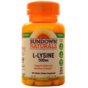 Sundown Naturals Sundown Naturals L-Lysine (500mg)  100 tabs