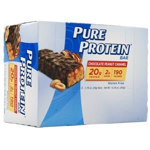 Worldwide Sports Worldwide Sports Pure Protein Bar Chocolate Peanut Caramel 6 bars