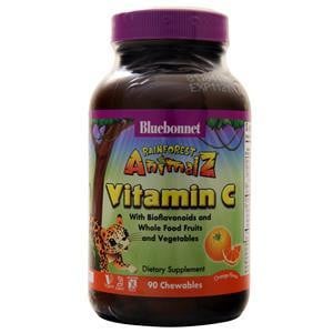 Bluebonnet Bluebonnet Rainforest AnimalZ Vitamin C Orange 90 chews