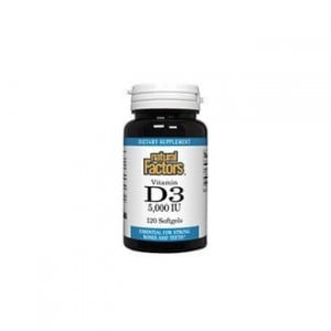 Natural Factors Vitamin D3 (5000IU) 120 sgels