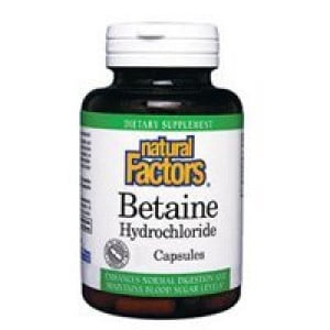 Natural Factors Betaine Hydrochloride (500mg) 180 caps