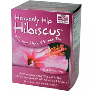 Now Real Tea - Hibiscus Herbal Punch Tea 24 pckts