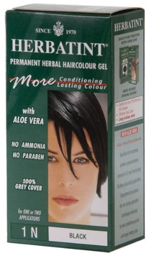 Herbatint Permanent Herbal Haircolour Gel Black 135 mL