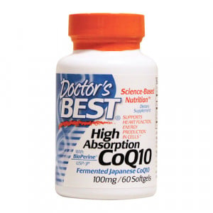 Doctor's Best High Absorption CoQ10 w/ Bioperine (100mg) 60 sgels