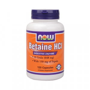 NOW Betaine HCl 120 caps