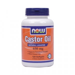 NOW Castor Oil 120 sgels