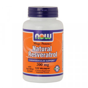 Now Natural Resveratrol - Mega Potency 120 vcaps