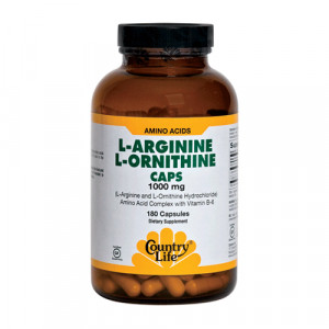 Country Life L-Arginine L-Ornithine (1000mg) 180 caps