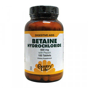 Country Life Betaine Hydrochloride 100 tabs