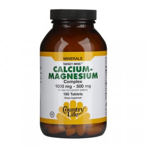 Country Life Target-Mins Calcium-Magnesium Complex 180 tabs