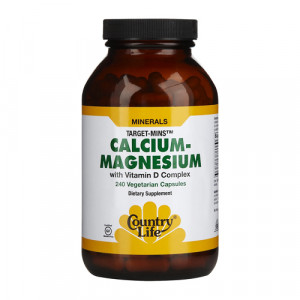 Country Life Target-Mins - Calcium-Magnesium with Vitamin D 240 vcaps