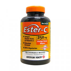 American Health Ester-C (250mg) Chewable Orange 125 wafrs