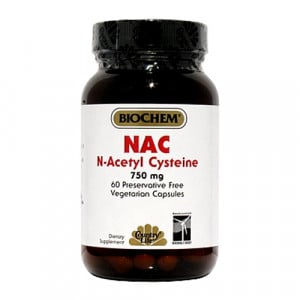 BioChem NAC N-Acetyl Cysteine (750mg) 60 vcaps