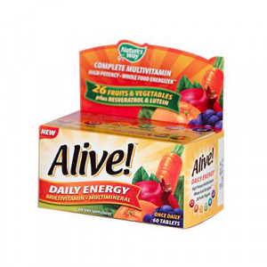 Nature’s Way Alive Daily Energy Multivitamin - Multimineral Caffeine-Free 60 tabs