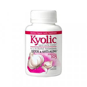 Kyolic Aged Garlic Extract Detox & Anti-Aging Formula #105 200 caps