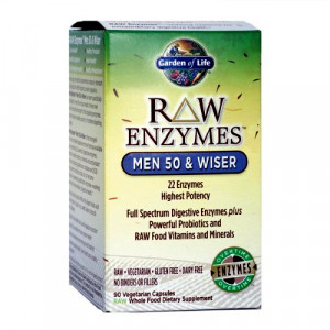 Garden of Life Raw Enzymes - Men 50 & Wiser - 90 vcaps