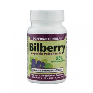 Jarrow Bilberry plus Grapeskin Polyphenols (280 mg.) - 120 caps
