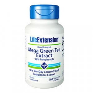 Life Extension Mega Green Tea Extract (Decaffeinated) 100 vcaps