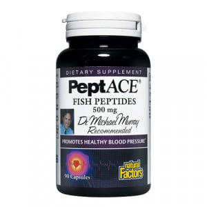 Natural Factors PeptACE Fish Peptides (500 mg.) 90 caps