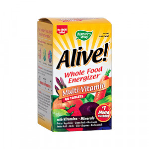 Nature’s Way Alive Multivitamin - No Iron Added - 90 tabs