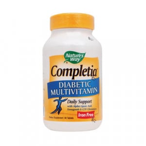 Nature’s Way  Completia Diabetic Multivitamin (iron free) - 90 tabs