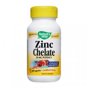 Nature’s Way Zinc Chelate - 30 mg 100 caps
