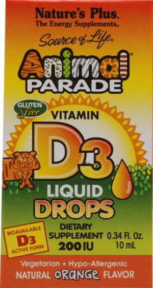Animal Parade D3 Liquid Drops Orange 10 mL