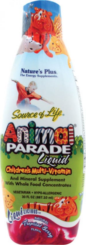 Animal Parade Liquid - Children's Multi-Vitamin Tropical Berry 30 fl.oz