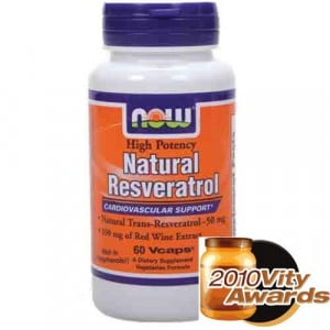 Now Natural Resveratrol - Cardiovascular Support 