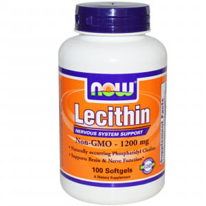 Now Lecithin Non-GMO (1200mg) 100 sgels
