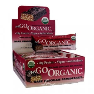 Nugo Nutrition NuGO Organic Bars Dark Chocolate Pomegranate 12 bars
