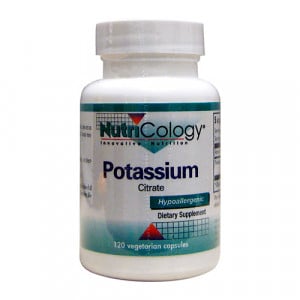 Nutricology Potassium Citrate 120 vcaps