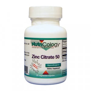 Nutricology Zinc Citrate 50 - 60 vcaps