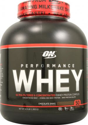 Optimum Nutrition Performance Whey Chocolate Shake 4.3 lbs