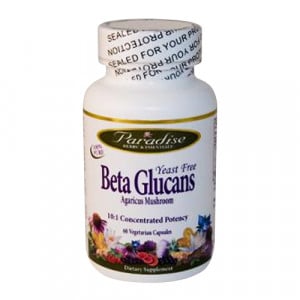 Paradise Herbs Yeast-Free Beta Glucans - 60 vcaps