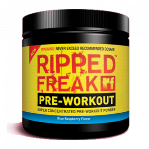 PharmaFreak Ripped Freak Pre-Workout (Blue Raspberry) - 200 Grams - Astronutrition.com