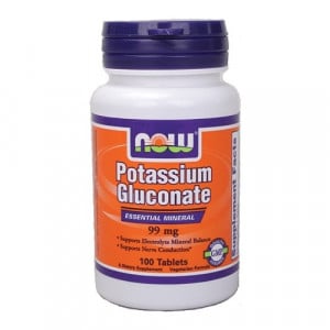 Now Foods Potassium Gluconate - Supports Electrolyte Mineral Balance 