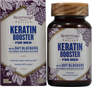 Reserveage Organics Keratin Booster for Men with DHT Blockers 60 vcaps