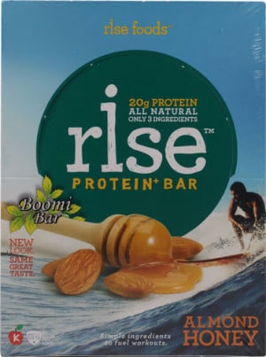 Rise Protein+ Bar Almond Honey 12 bars