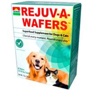 Sun Chlorella Rejuv-a-wafers - Superfood Supplement for Dogs & Cats 60 wafrs